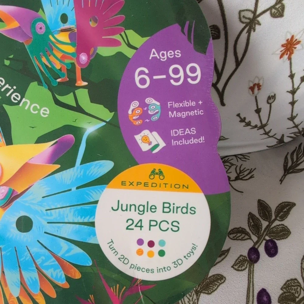 🦜 New! Clixo Jungle Birds Magnetic Building Set 24-pc MSRP